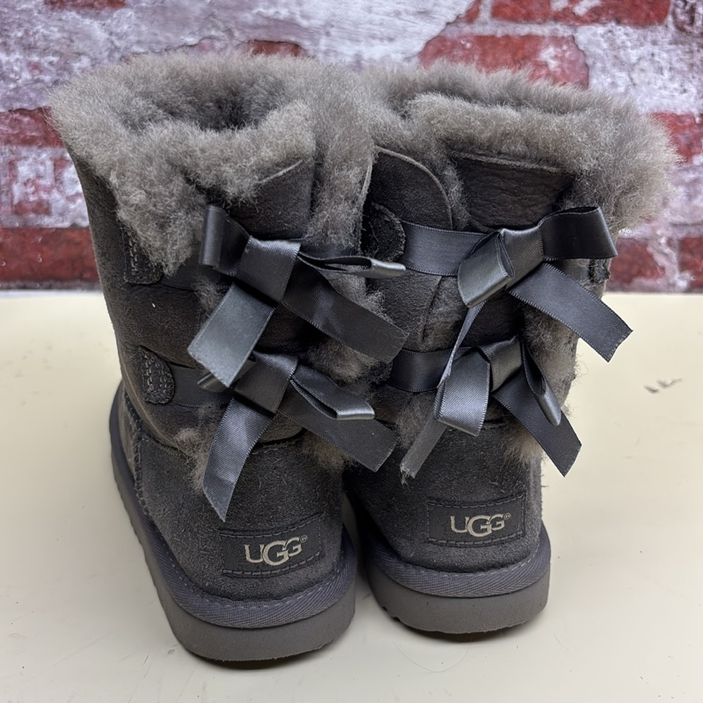 Gray Shearling Lined Boots Ugg Leather Boots Ugg … - image 3